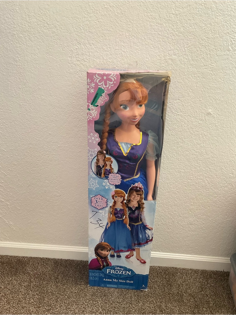 Disney Frozen Anna Doll - Purple and Blue Outfit